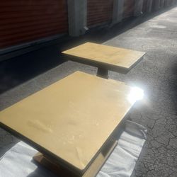 Set Of Golden End Tables
