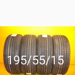 4 New Tires For Sale 195/55/15 We Service Motorcycle Tires