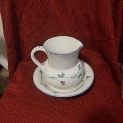 Matching Bowl and Pitcher
