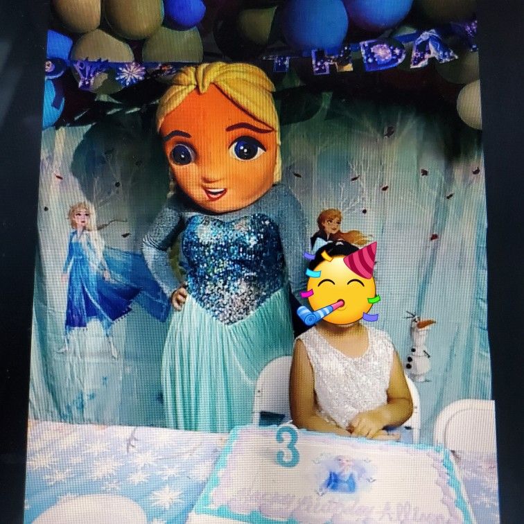 Elsa Professional Mascot Costume