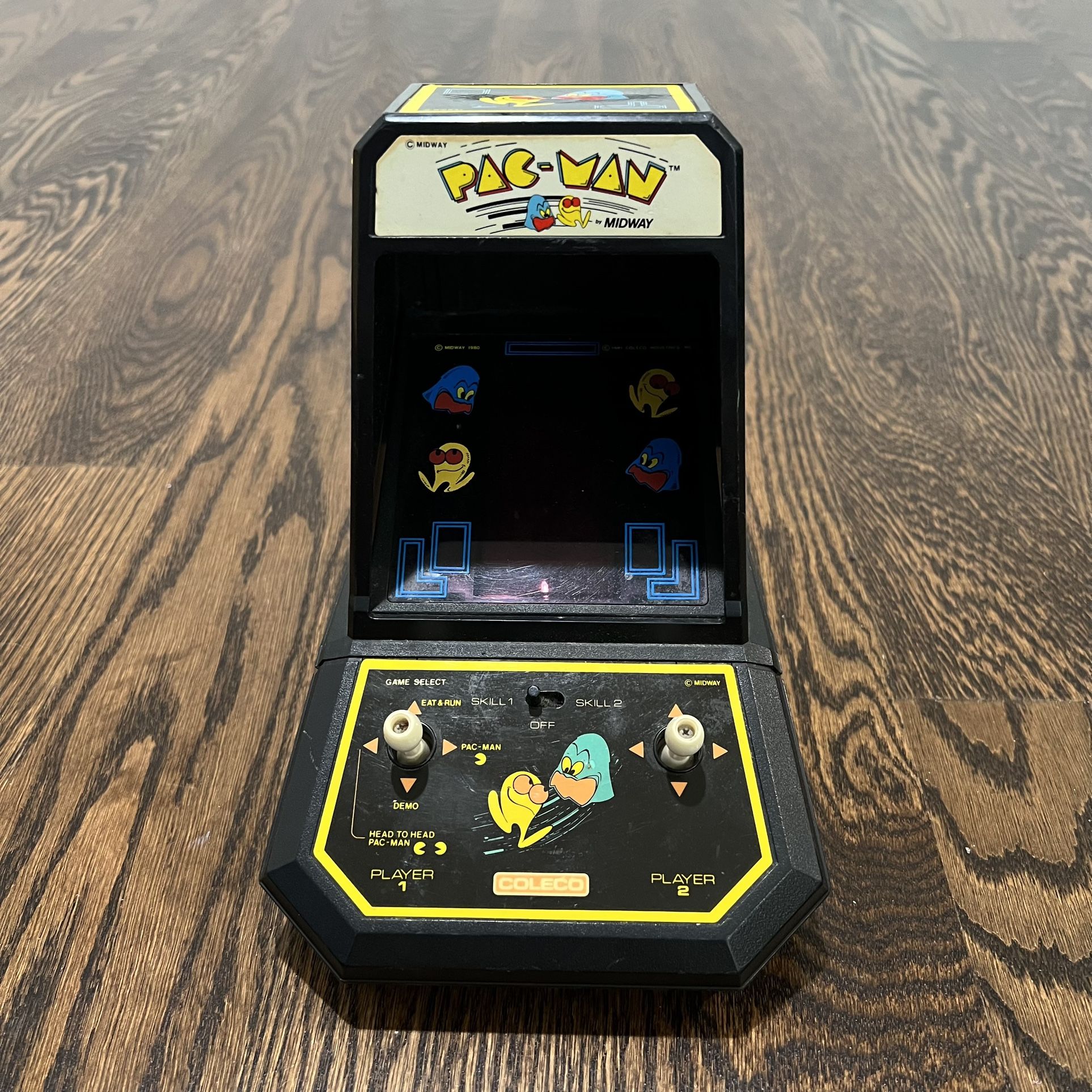Vintage VTG 1980s 80s Coleco Pac-Man Mini Arcade Video Game System