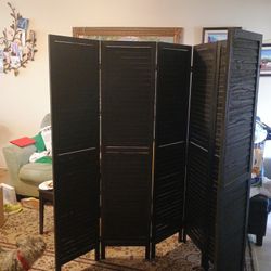 6 panel black divider