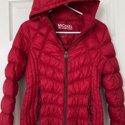 Michael Kors Women's Hooded Puffer Jacket XS