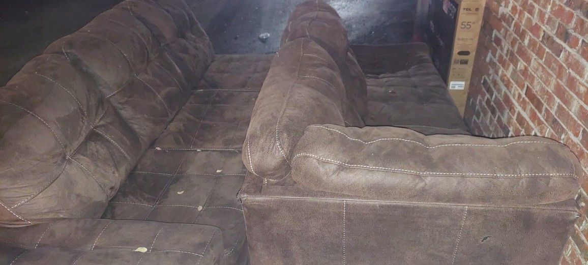 Free! Sofa, Brown Leather