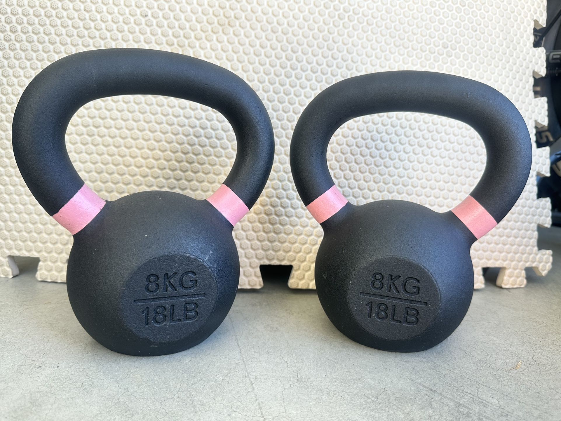 Pair Of 18lbs. Kettlebells