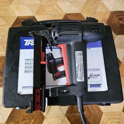 TRAXX 5418 Electric Stapler Powerful Gun Automatic Carpet & Floor Industry Black