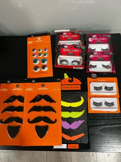 Halloween Mustaches/ Wiggle Eyes 