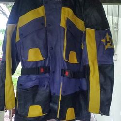 Vintage Harro Racing Leather Jacket w/ Full Pads And Padding. Came With 98 Smoking Joe Racing Edition CBR600