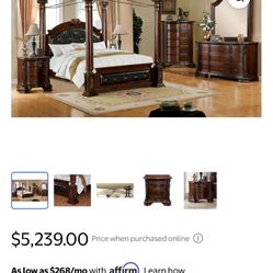 Queen Canopy Bed Frame