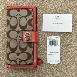 New Coach Long Wallet 6.7” X 3.5” Gift Women Teens 