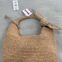 Urban Expressions Woven Straw Hobo Bag