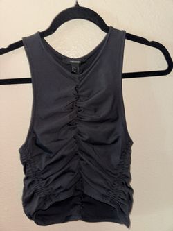 Black Scrunched Up Top