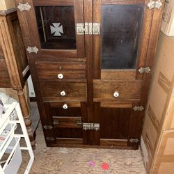Wood Antique Cabinet