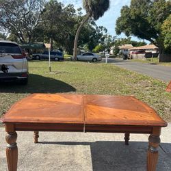 Lexington "Tommy Bahama Style" Dining Table - Sunburst Wood Veneer - 66.5