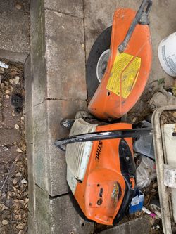 STIHL TS 420 CONCRETE SAW CUT-OFF SAW metal ts420