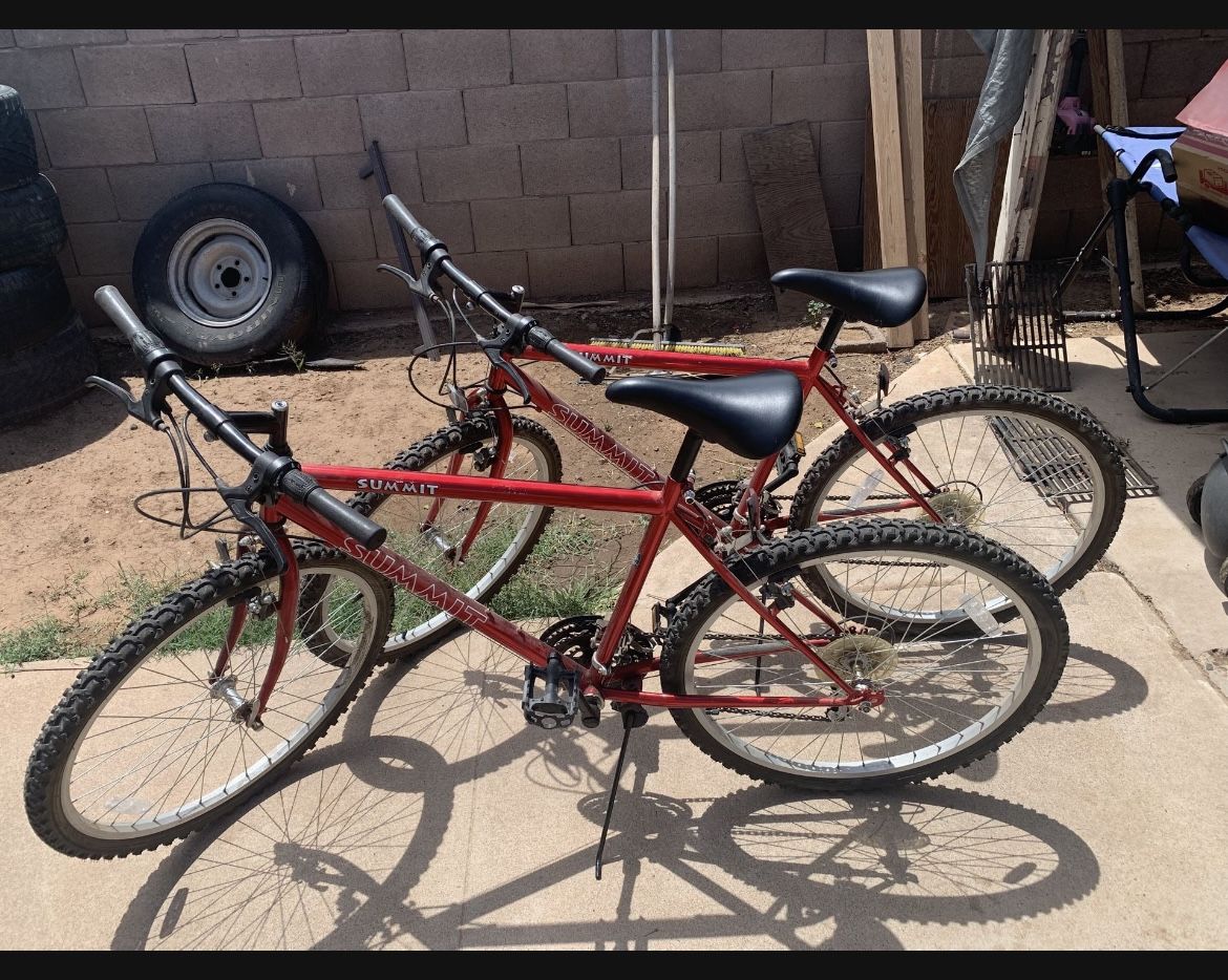 2 Summit Bikes $50 Each