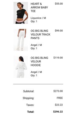 Juicy couture 3 piece big bling and heart shirt