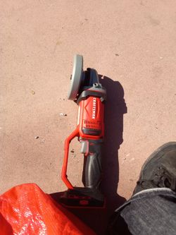 Craftsman 4 1/2 angle grinder with the battery