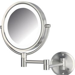 JERDON Wall-Mounted Makeup Mirror with Lights (٥١٥