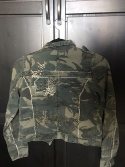 MISS ME GIRLS CAMO JACKET SHIRT SZ CUTE BOUTIQUE