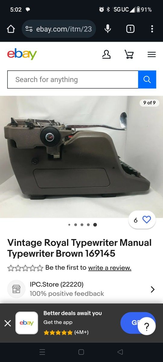 Vintage Royal Typewriter
