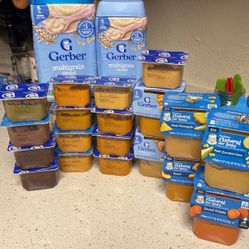 Baby Food Gerber and Cereal