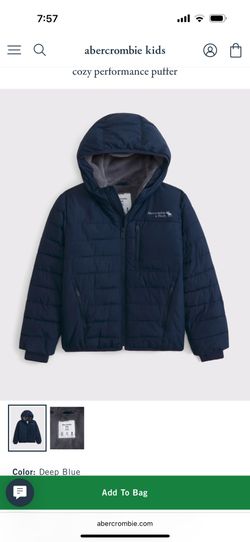 Brand New Abercrombie Boys 9/10 Clothes. Winter Coat, Sweatpants, Hoodie and 2 Long Sleeve Tees