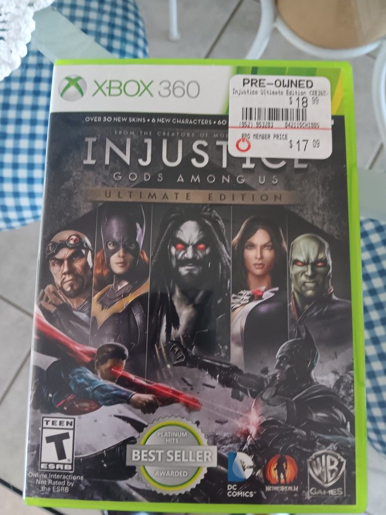 Xbox 360 Injustice Gods Among us Ultimate Edition