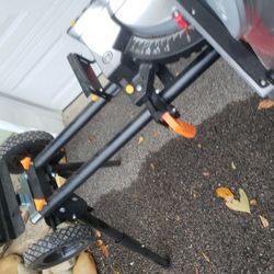 Chop Saw With Folding  Rolling Stand