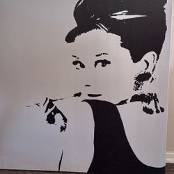Audrey Hepburn Large Canvas