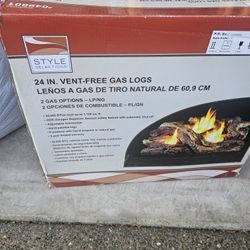 24" Vent Free Gas Logs