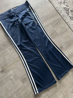 New  Abercrombie Low Rise Fitted Hip & Thigh Flare Leg Pants. Size:L Navy Blue