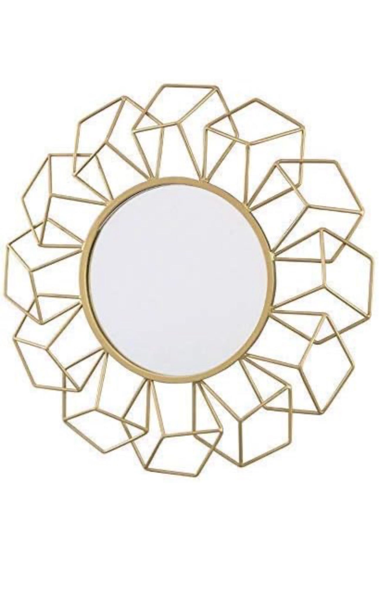 Metal round mirror