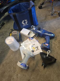 Graco TC Pro Cordless Airless Paint Sprayer  w/ 2 20v 2AH Dewalt Batteries