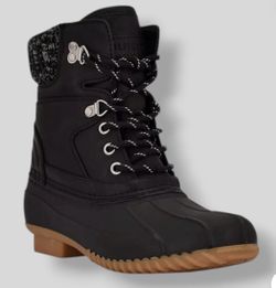 Tommy Hilfiger Women's Black Rainah Duck Booties Shoe Size 7 New in Box