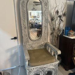 Unique, Vintage Mirror Chair