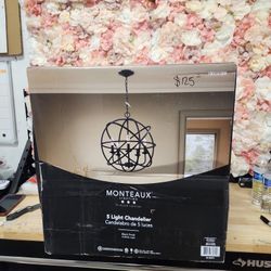 Home Decorators Collection
Sarolta Sands 5-Light Black Chandelier Light Fixture with Caged Globe Metal Shade