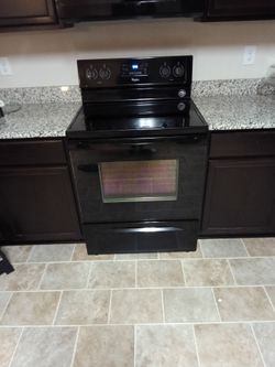 Whirlpool Black Electric Range Stove