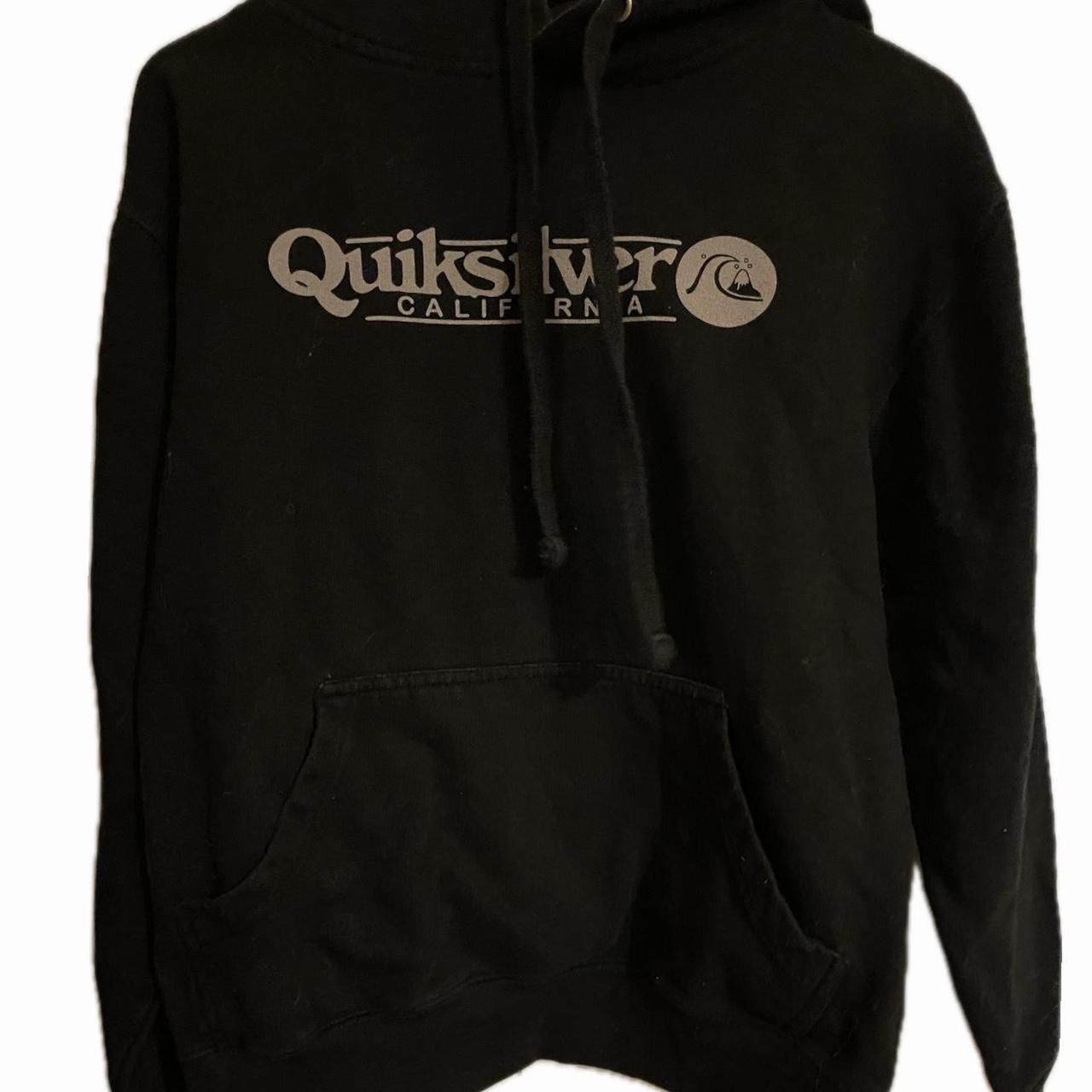 Quiksilver California surfwear black hoodie