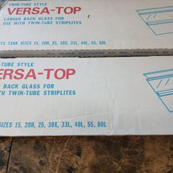 2 Twin Tube Style Versa Top Larger Back Glass For Use With Twin-tubes Striplites

The product is a Versa-Top aquarium top designed for use with twin-t
