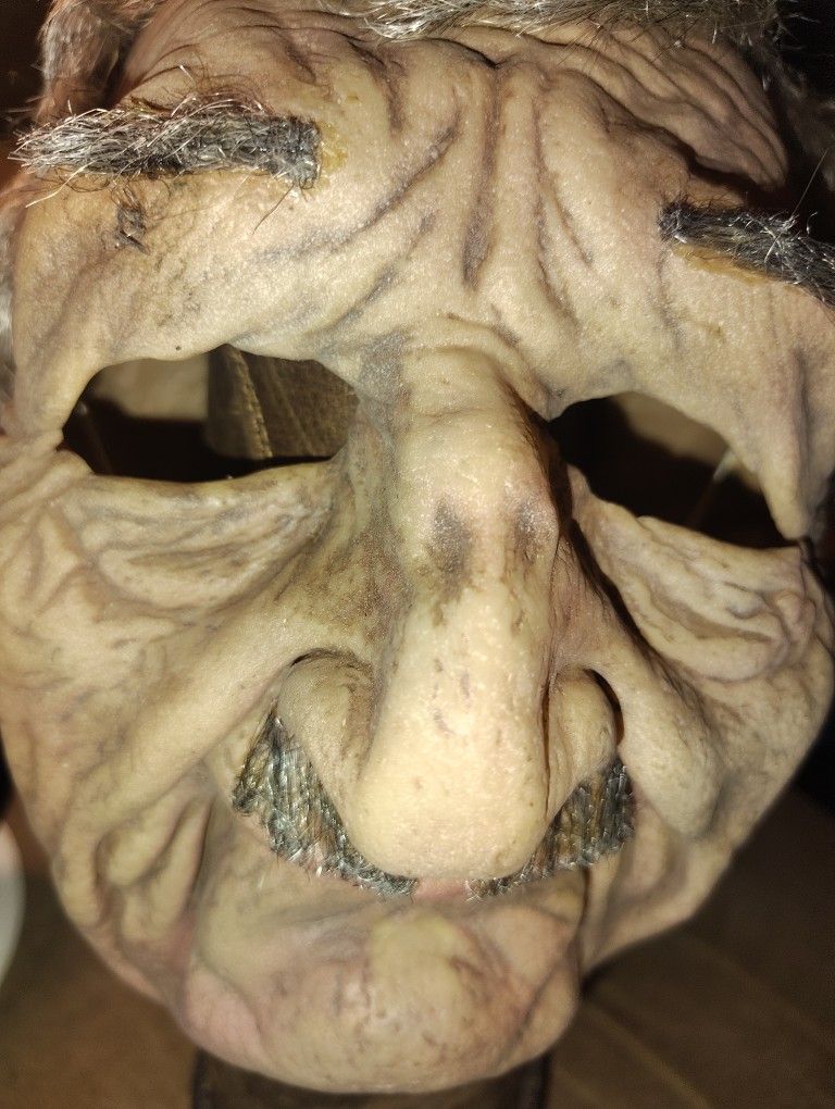 Very Realistic And Creepy Old Man Mask