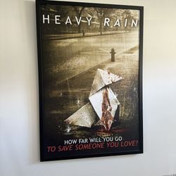 Heavy Rain Framed Poster