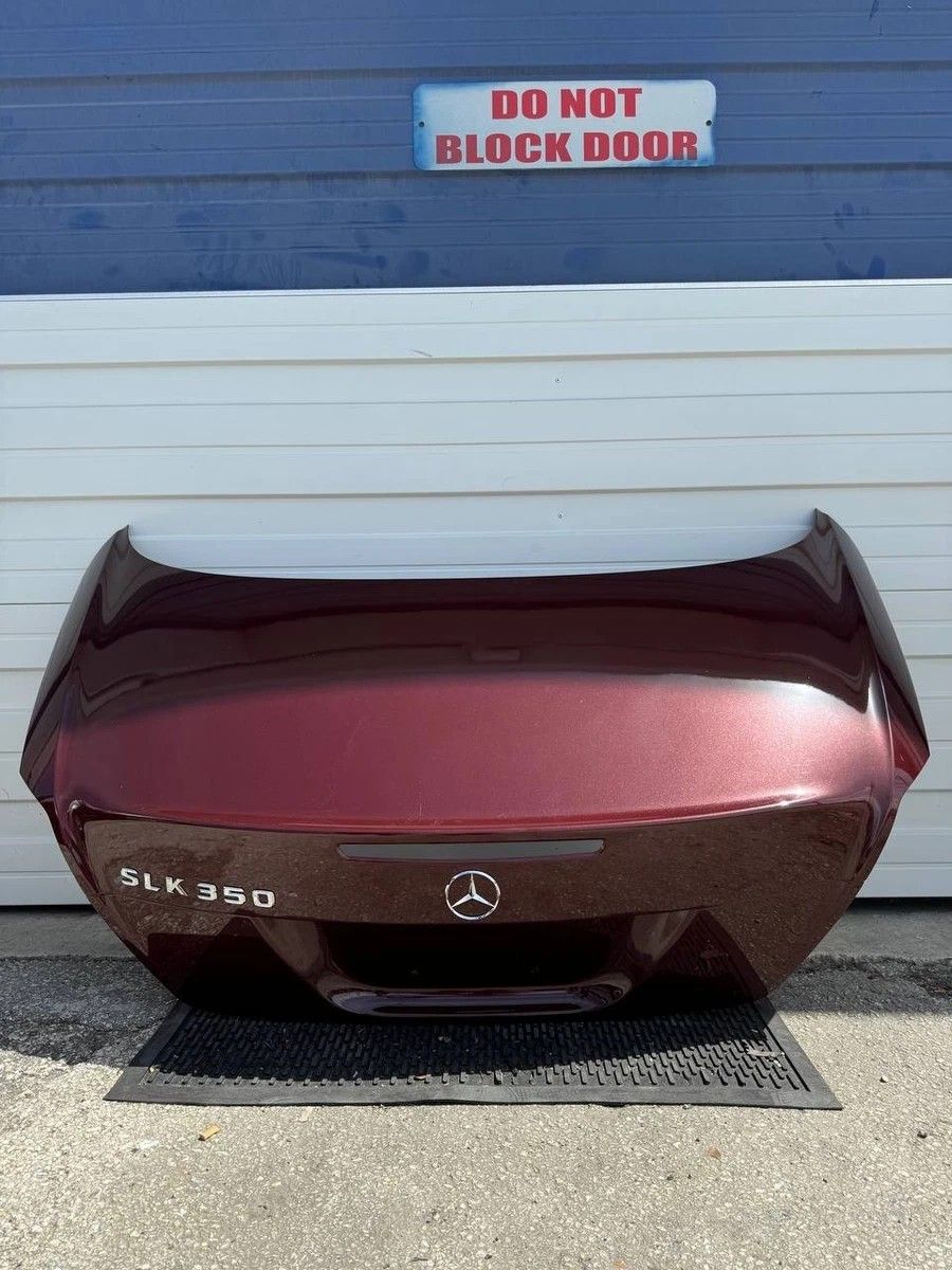 05-11 MERCEDES-BENZ SLK280 SLK300 REAR TRUNK LID PANEL BURGUNDY OEM