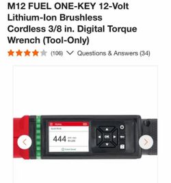 MILWAUKEE DIGITAL TORQUE WRANCH