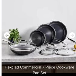 New Hexclad Cookware 7 Pieces . Hoyas 