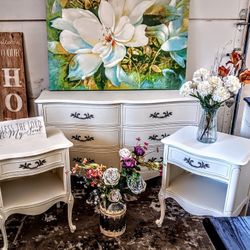 Classic Vintage Farmhouse Dressers, Buffets, Nightstands, Mirrors, Etc 