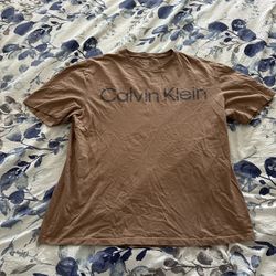 Brown Calvin Klein T-Shirt
