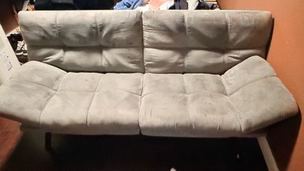 FUTON SOFA BED (cash or trade for queen mattress)