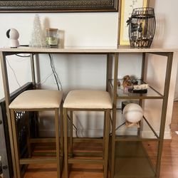 High Table With Stools