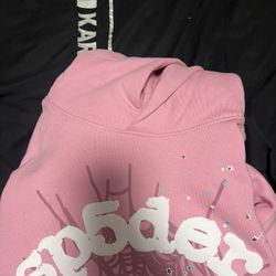 Spider Hoodie Pink 
